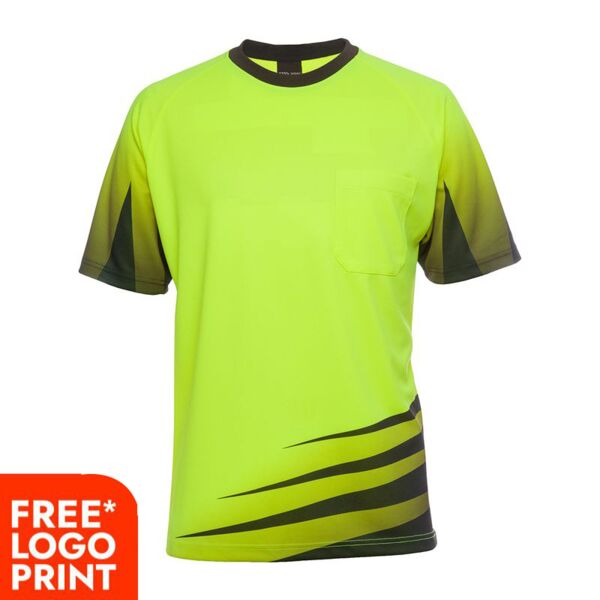 Mens Hi Vis Short Sleeve Rippa Sub Tee Thumbnail