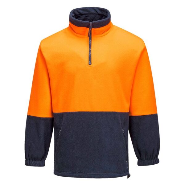 Hi Vis Contrast 1/4 Zip Class D Polar Fleece Thumbnail