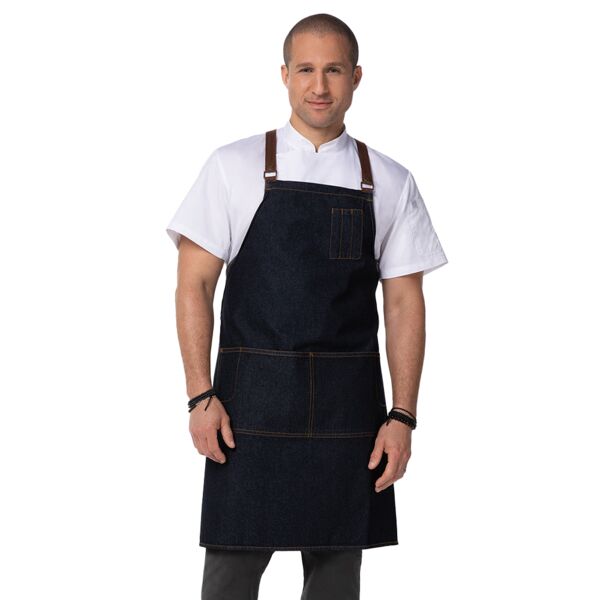 Memphis Denim Cross Back Apron Thumbnail