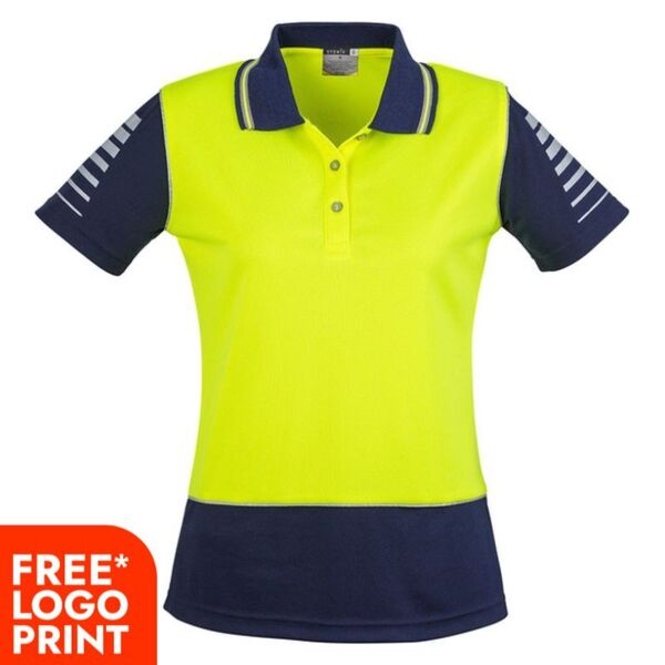 Womens Hi Vis Zone Polo Thumbnail