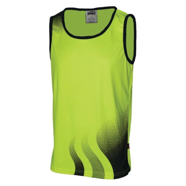 Wave Hi Vis Sublimated Singlet  Thumbnail