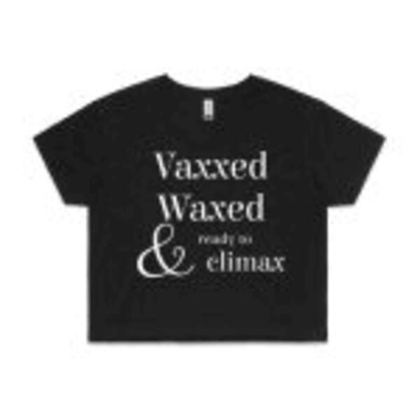 Climax womens crop tee - BLACK Thumbnail