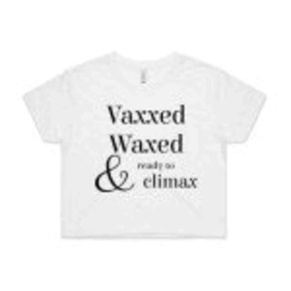 Climax womens crop tee - WHITE Thumbnail